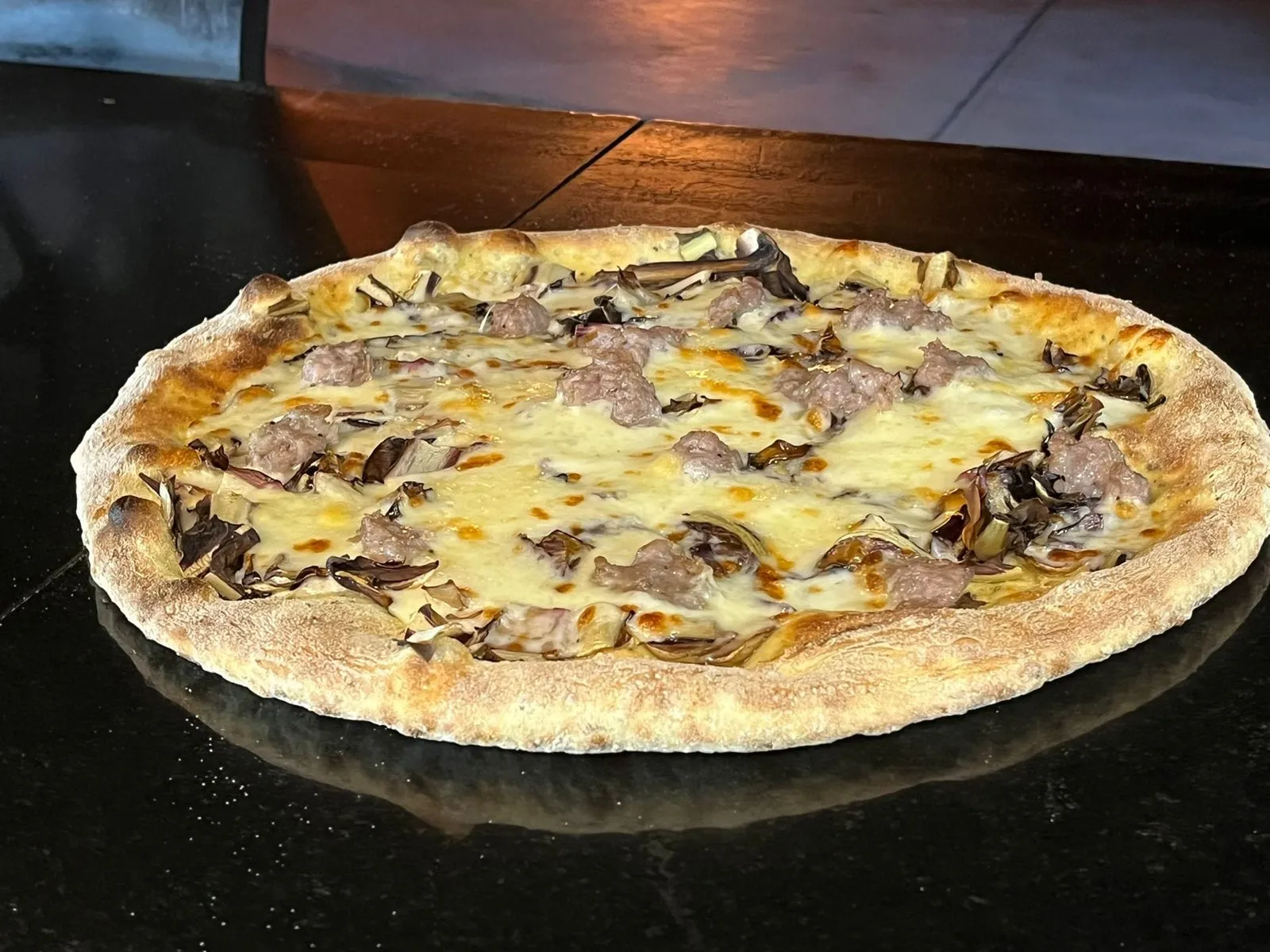 Pizza porcini forno